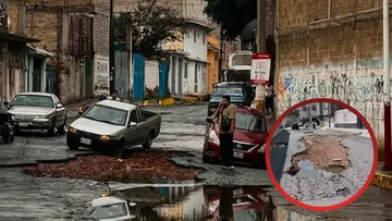 Vecinos de Tultitlán exigen reparación de la calle Porfirio Díaz 