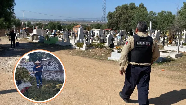 Tecámac embellece panteones por Día de Muertos