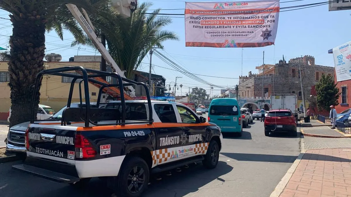 Comienzan infracciones de tránsito en Teotihuacán