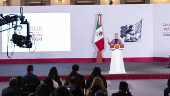 Claudia Sheinbaum durante la conferencia donde habló del proceso interno de Morena y de los coordinadores designados.