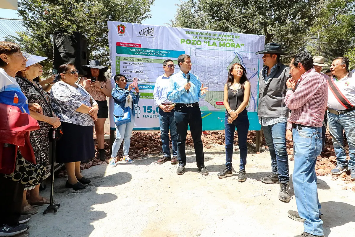Toluca: Autoridades supervisan trabajos en pozo “La Mora”