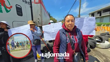 Vecinos de Otzolotepec bloquean Av. Toluca