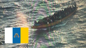 Ola de migrantes africanos llega a las Islas Canarias en España