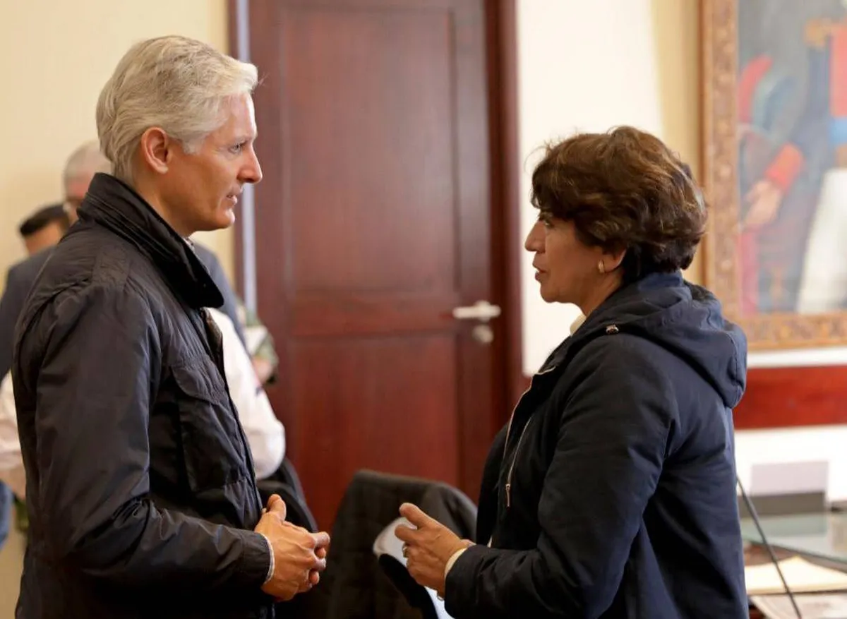 Delfina Gómez y Alfredo del Mazo realizan primera reunión para transición