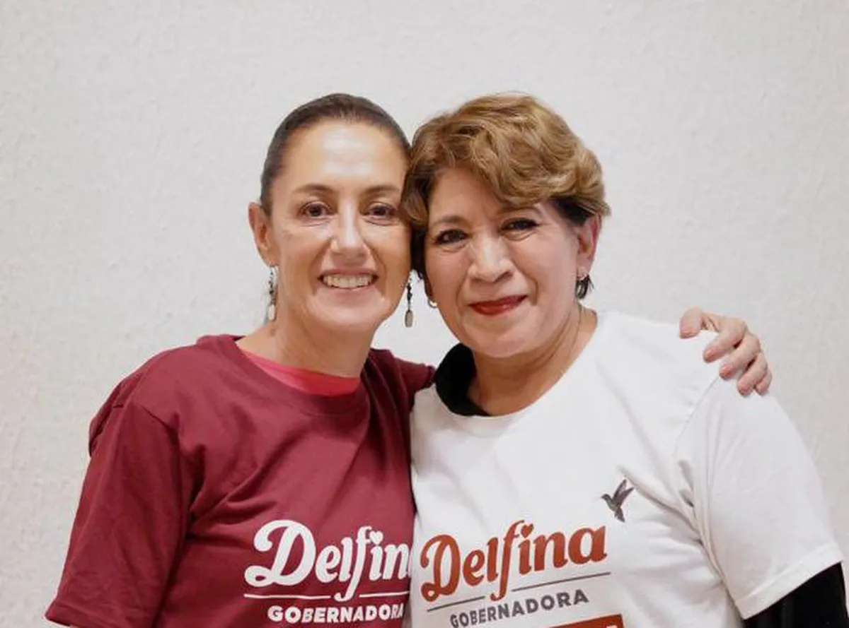 Sheinbaum celebra victoria de Delfina Gómez en Edomex