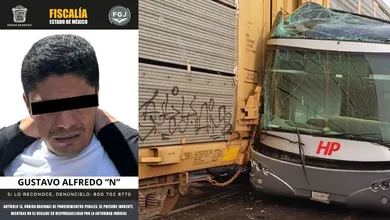 FGJEM detiene a conductor de autobús arrollado por el tren en Atlacomulco