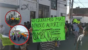 Comerciantes bloquean vialidades en Tenancingo; acusan irregularidades en proceso de reubicación