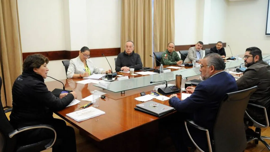 Delfina Gómez da seguimiento a la estrategia de seguridad en la entidad