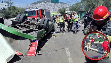 Accidente de microbús en la México- Pachuca; deja 9 lesionados