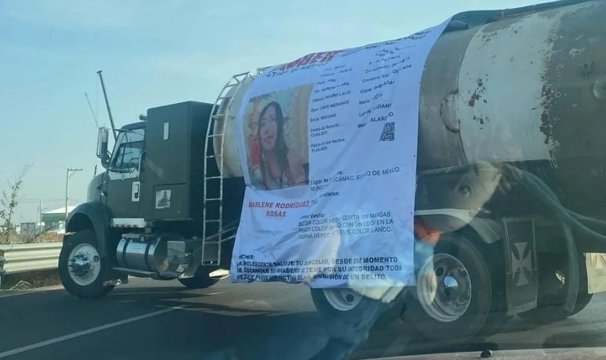Bloquean carretera al AIFA para exigir la búsqueda de Marlene