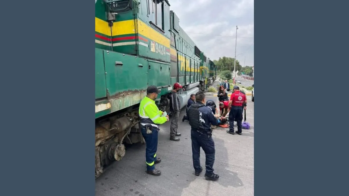 Hombre en aparente estado de ebriedad fue arrollado por el tren en Tlalnepantla