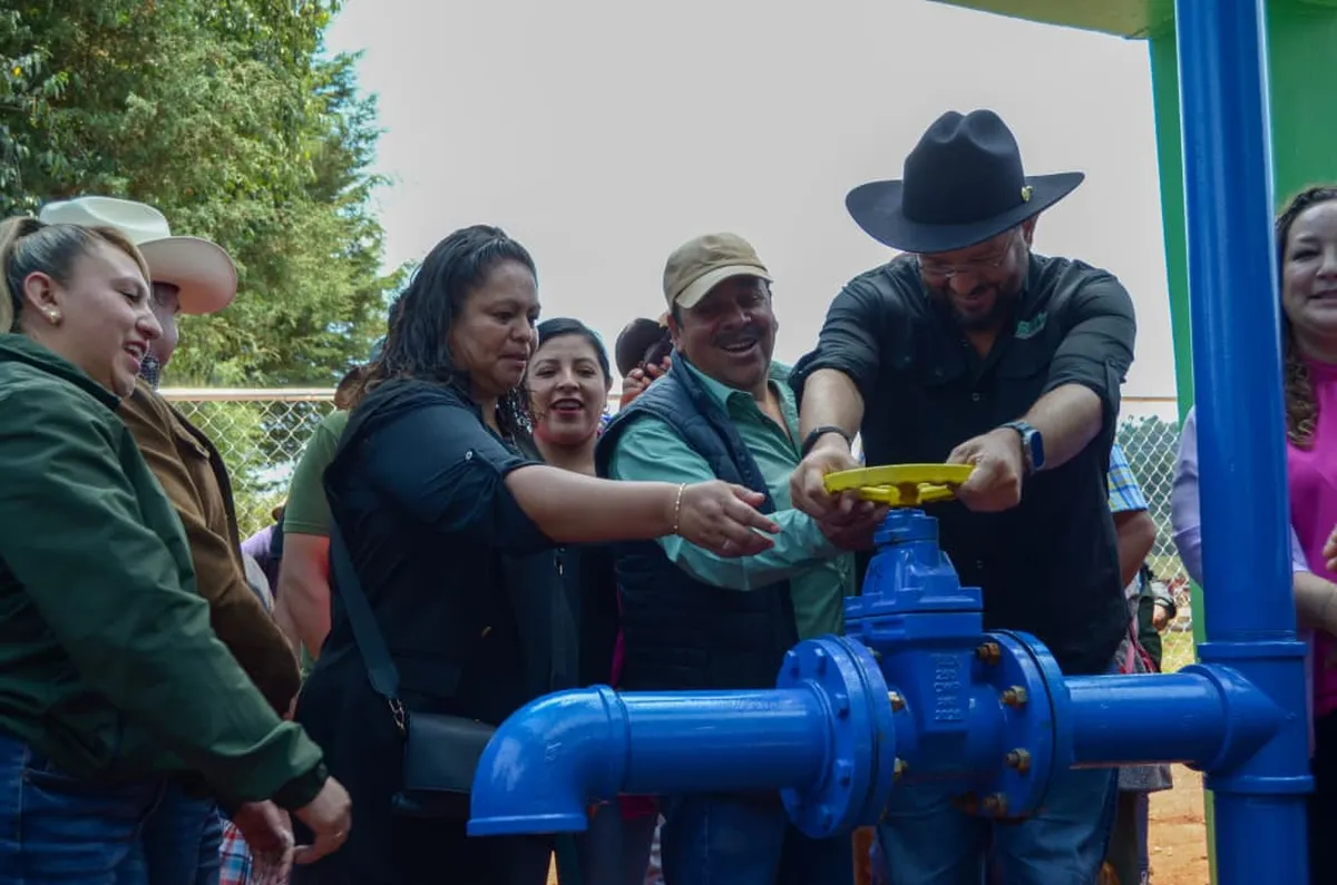 Beneficia nuevo tanque elevado a mil habitantes con acceso equitativo al agua en Almoloya de Juárez