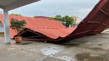 Tecámac: Se desploma techumbre de preescolar tras granizada