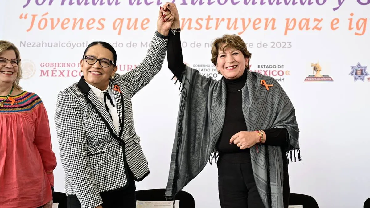 Nezahualcóyotl: Delfina Gómez pide a jóvenes que no se normalice la violencia