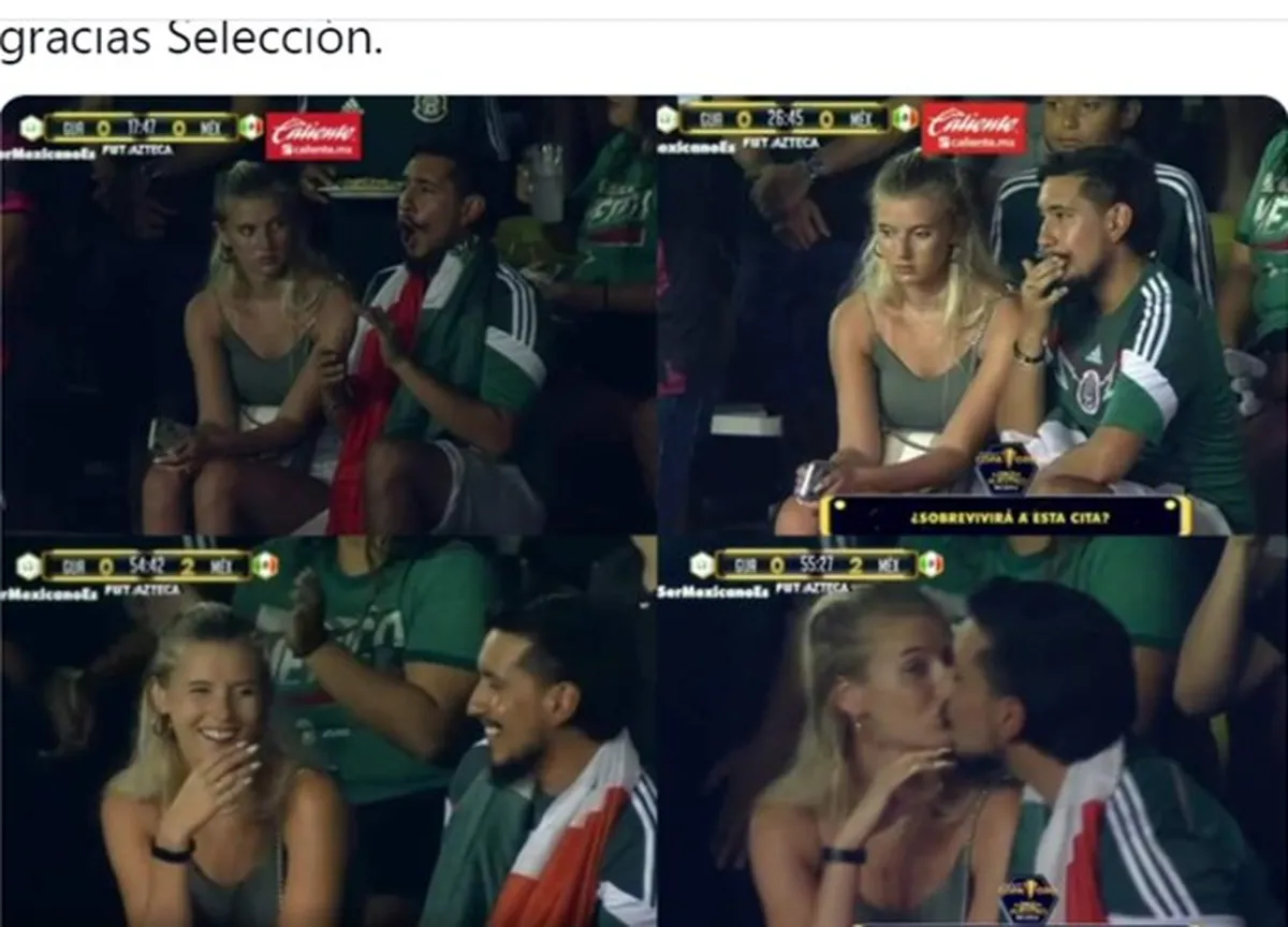Y en el Guatemala-México, ganó el amor y se hizo meme