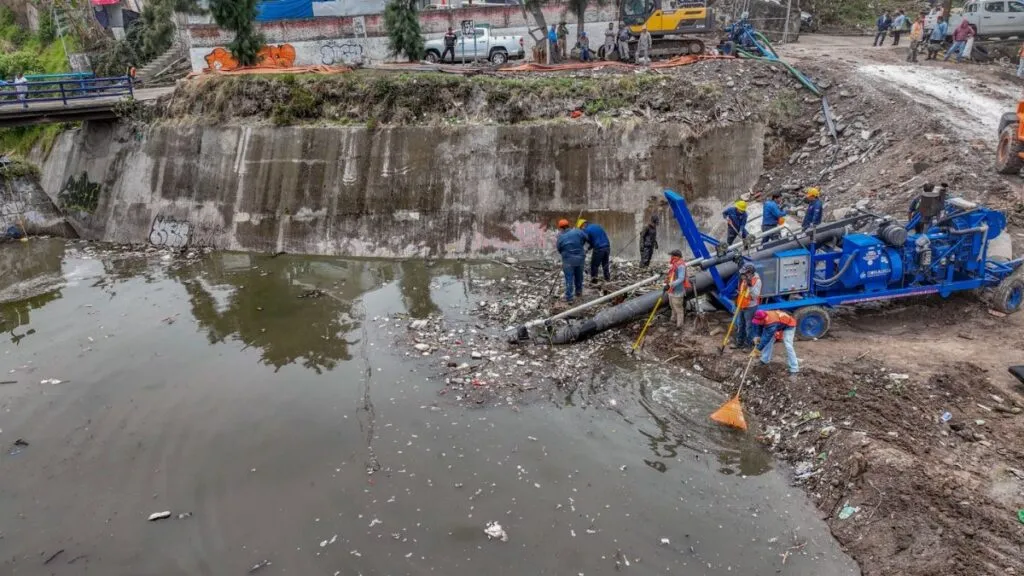 GEM limpia en tiempo récord la Presa Los Cuartos en Naucalpan