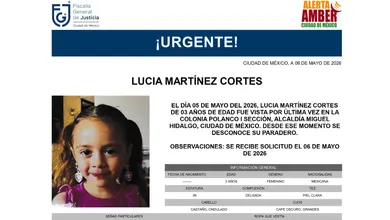 Buscan a Lucia Martínez Cortes tras desaparecer en Miguel Hidalgo; piden apoyo ciudadano.