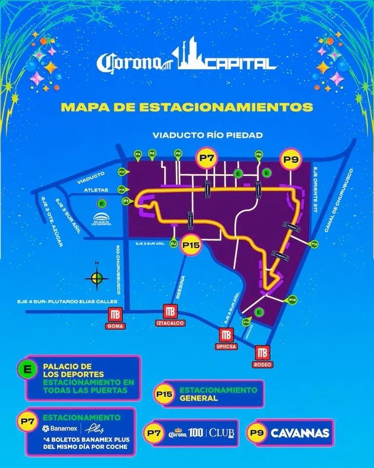 Corona Capital 2025: ¿Cómo llegar y qué sí o no puedes llevar?