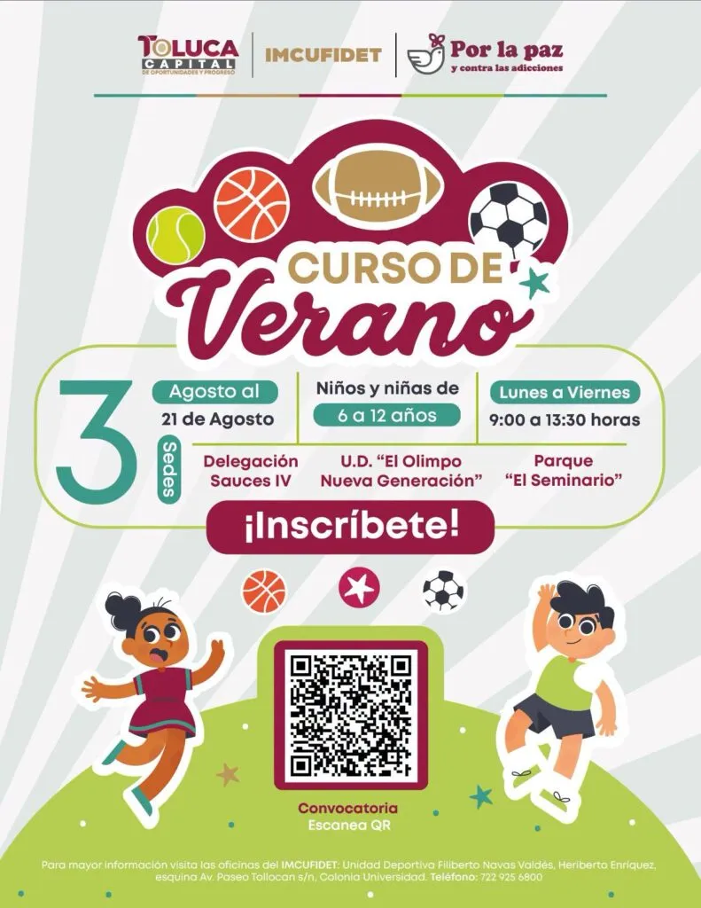 Toluca abre inscripciones para su Curso de Verano 2026
