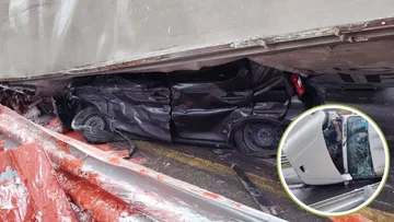 Accidente en la caseta Chamapa deja un lesionado