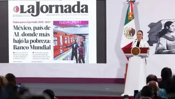 La presidenta Claudia Sheinbaum resaltó el más reciente reporte del Banco Mundial donde destaca que México es líder en reducción de pobreza.