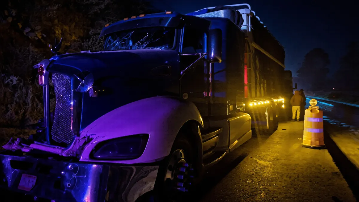 Autoridades recomiendan a los conductores tomar previsiones, reducir la velocidad y, de ser posible, desviarse hacia la carretera libre para evitar mayores retrasos.