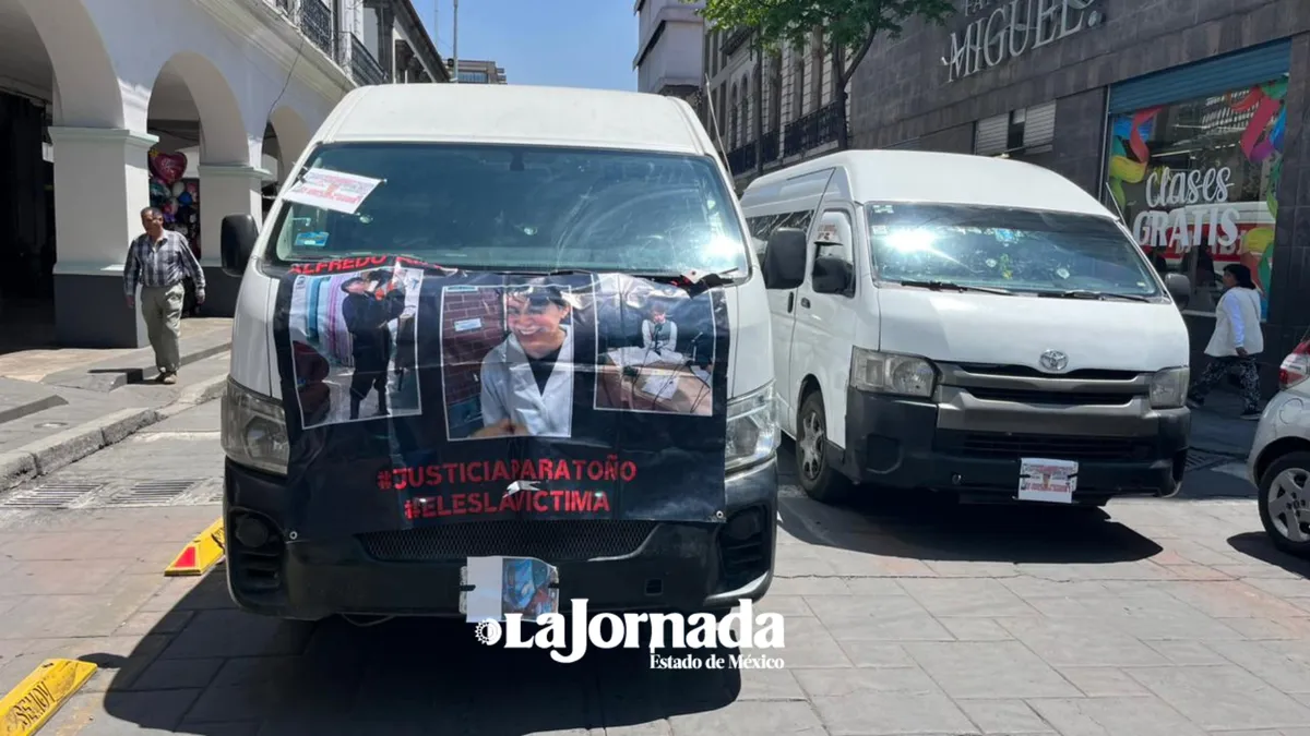 Manifestación detiene tránsito en Toluca por caso de “Toño”