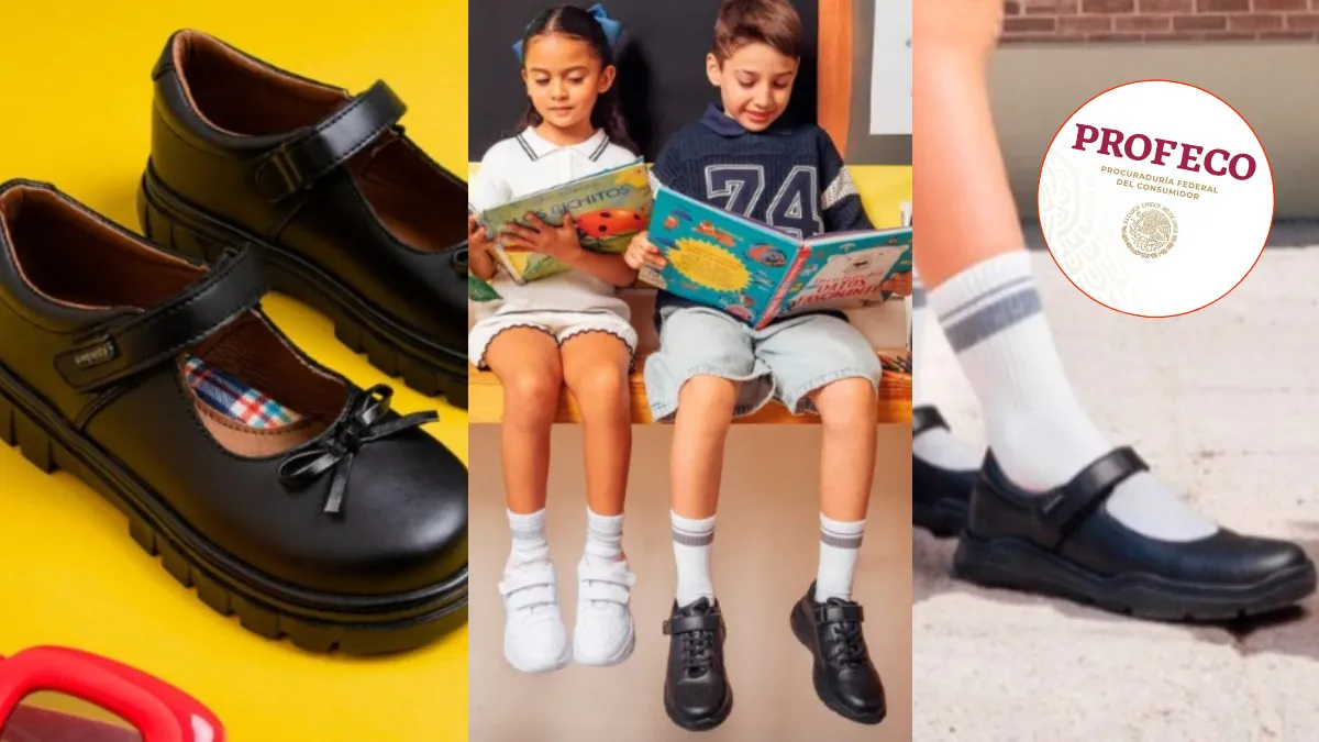 Profeco revela las mejores marcas de calzado escolar para el regreso a clases 2025.