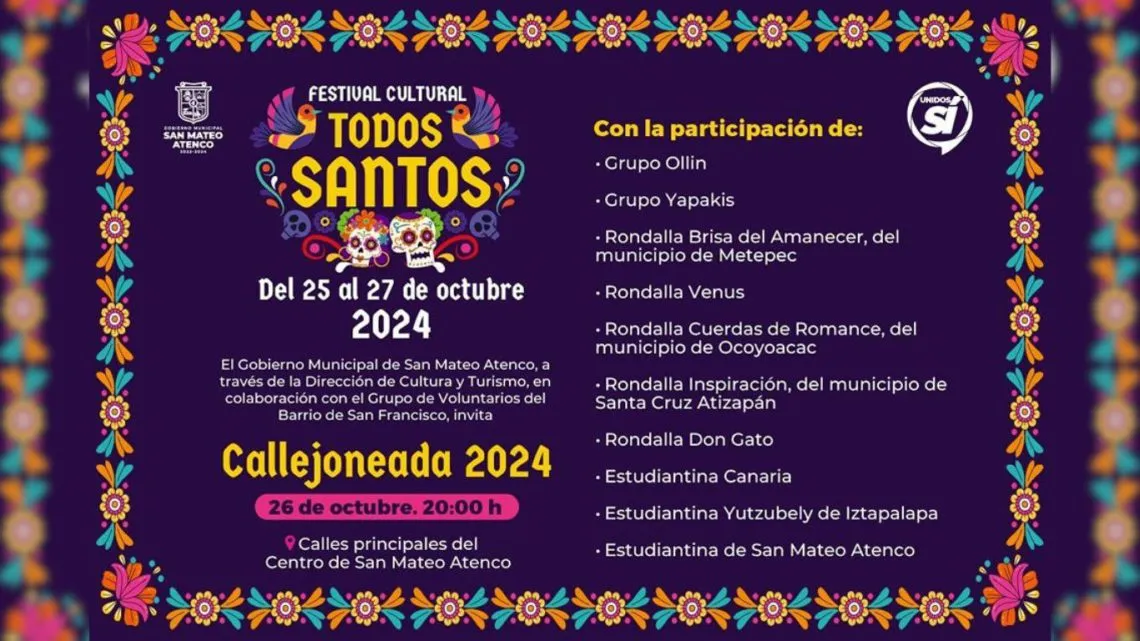 San Mateo Atenco prepara su Festival Cultural “Callejoneada” 2024