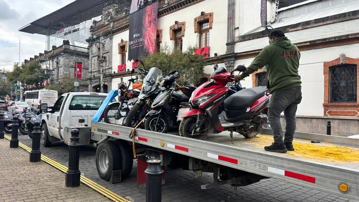 Toluca: Aseguran 87 motocicletas tras operativo