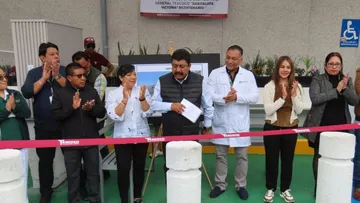 Instalan techumbre para sala de espera en el Hospital General Guadalupe Victoria de Texcoco