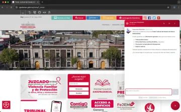 Poder Judicial presenta Justibot, facilitará consultas judiciales en Edomex