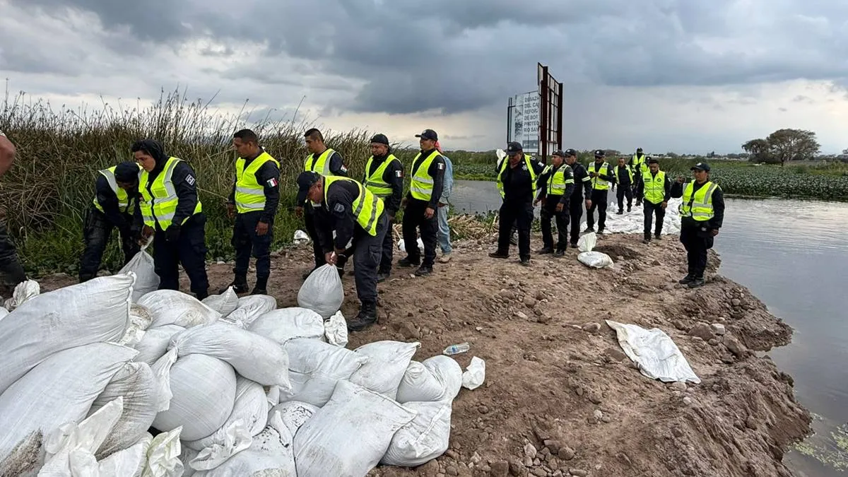 GEM refuerza bordos del Río Lerma para prevenir desbordamientos