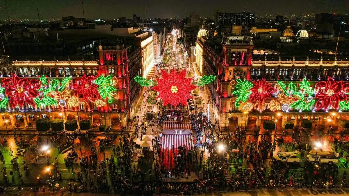 ¿A qué hora es el encendido del alumbrado navideño hoy 16 de diciembre 2025 en el Zócalo de CDMX? Esto es lo que se sabe