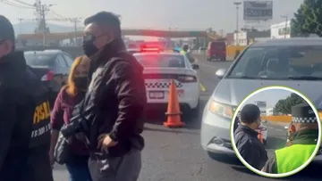 Motociclista termina deshecho tras ser atropellado en la México-Puebla en Valle de Chalco