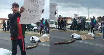 Ecatepec: Grupos de taxistas bloquean Av. Central y Vía Morelos