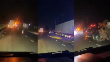 Tráiler se accidenta en la Toluca-Atlacomulco hoy 2 de julio