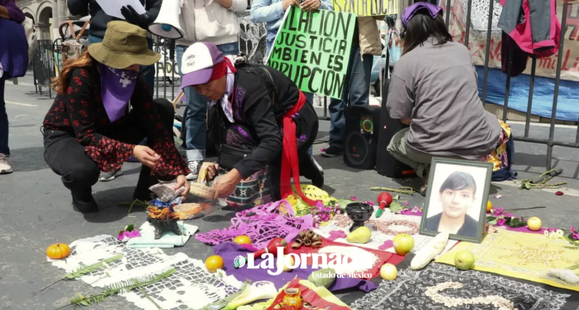 Toluca: Colectivas feministas exigen justicia para Lucero Yasmín, víctima de feminicidio