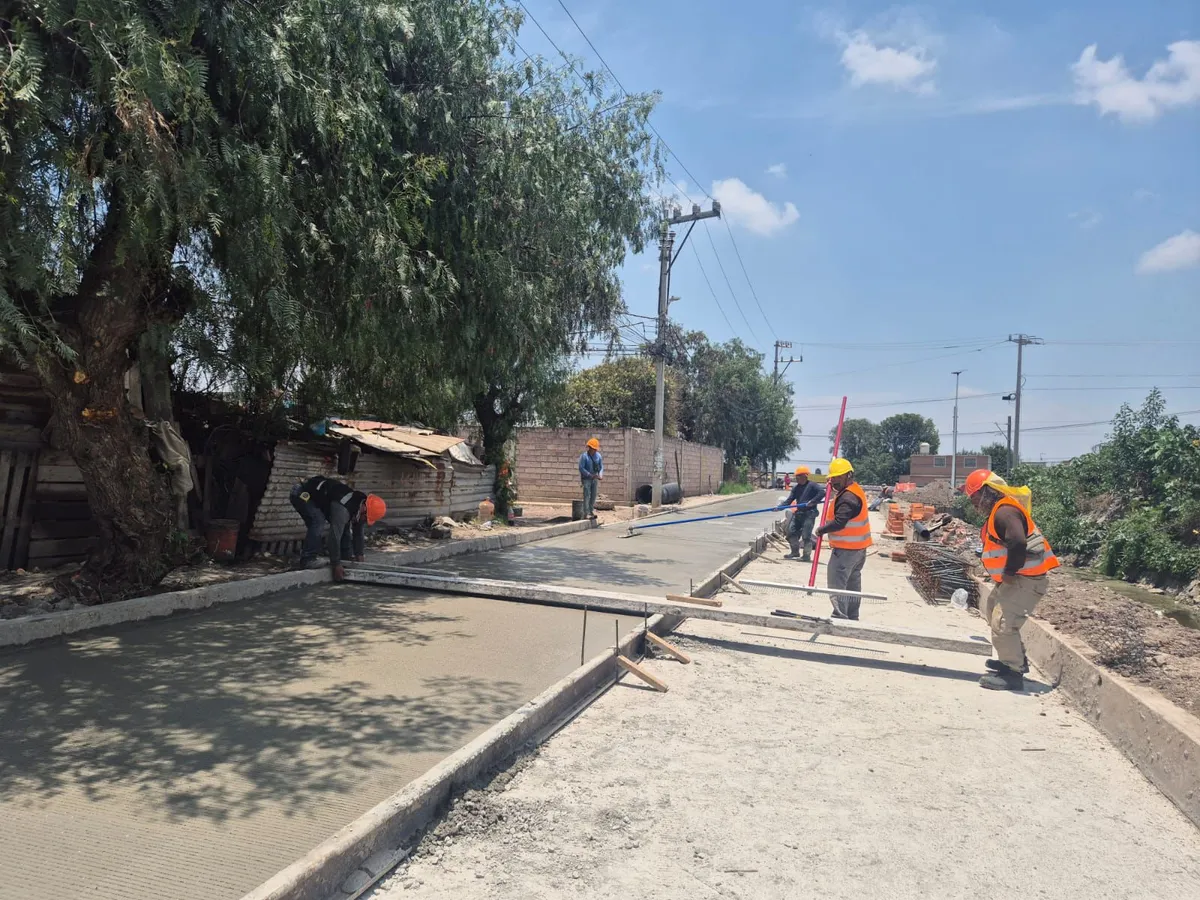 Avanzan obras complementarias al Tren Suburbano en Tultepec