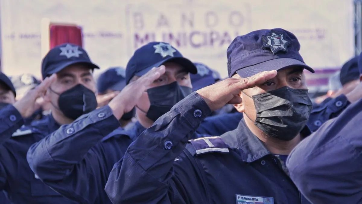 Esta es la razón por la que 34 policías de Chicoloapan recibieron ascensos