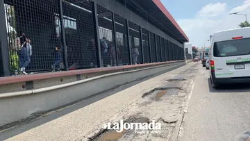 Baches ponen en riesgo la seguridad del Mexibús en Ecatepec