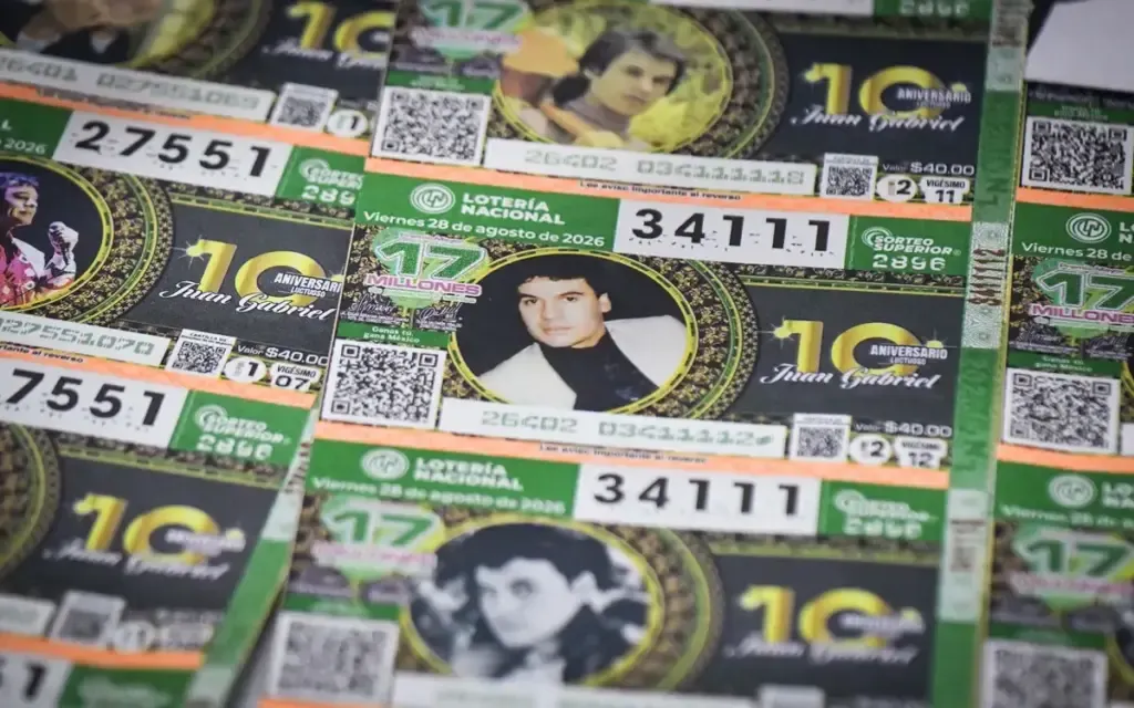 Juan Gabriel es homenajeado con un billete conmemorativo por la Lotería Nacional