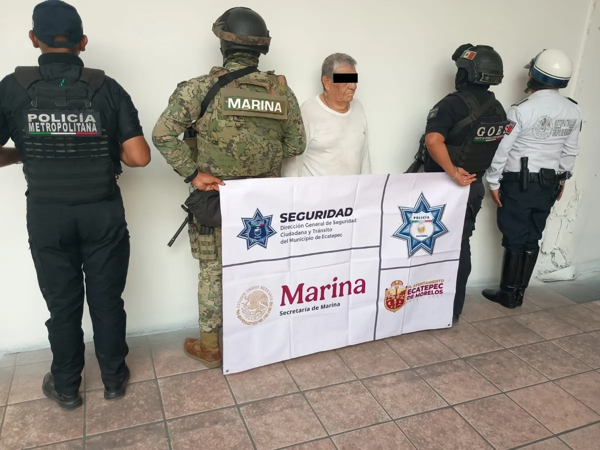 Hombre de 80 años que amenazaba a mujeres con un arma en Ecatepec ya fue detenido