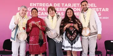 San Felipe del Progreso: Delfina Gómez lleva el Programa “Mujeres con Bienestar”