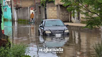 Calles de San Mateo afectadas por las lluvias