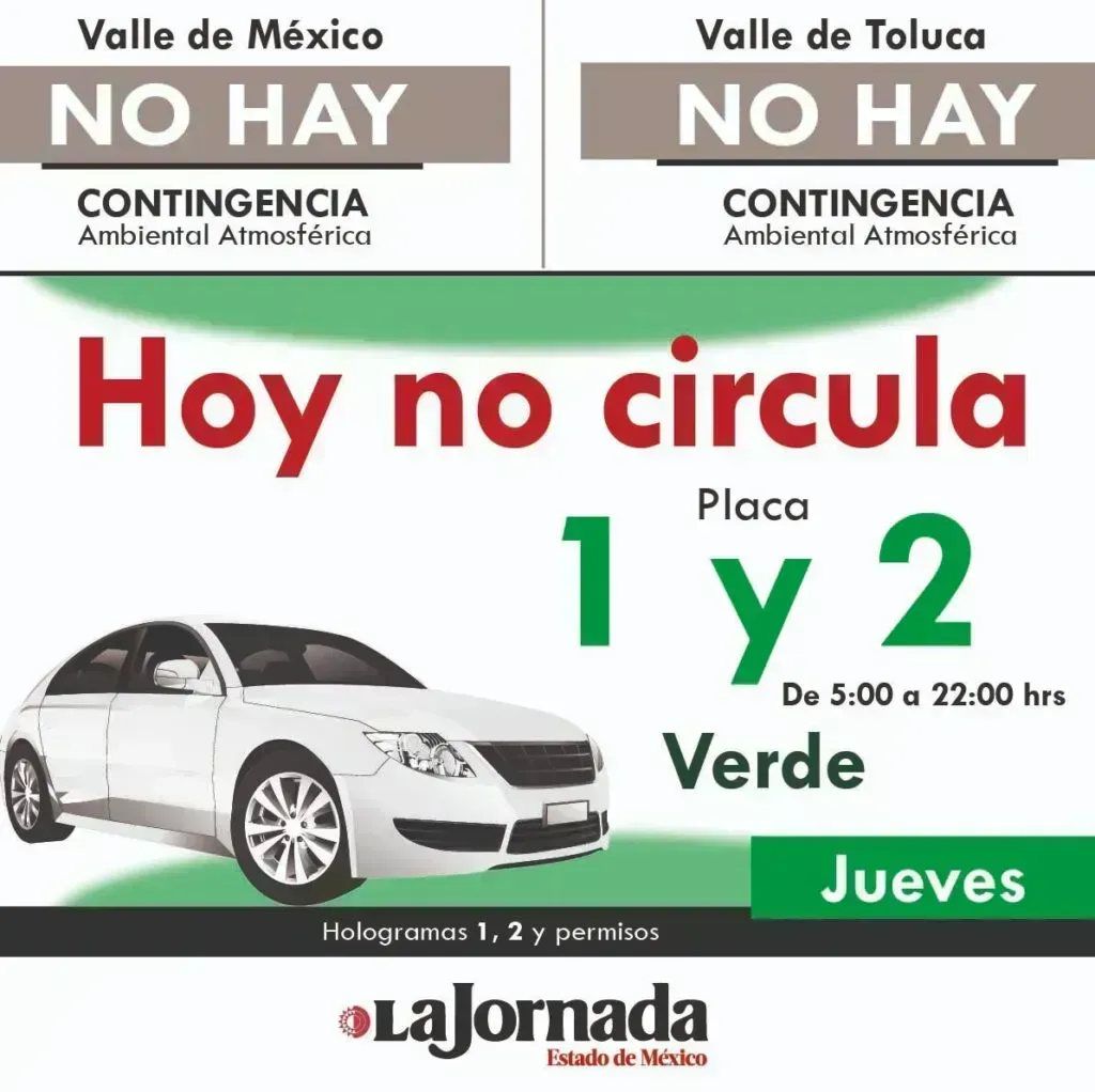 Hoy No Circula Jueves: ¿Qué autos no circulan este 23 de abril?