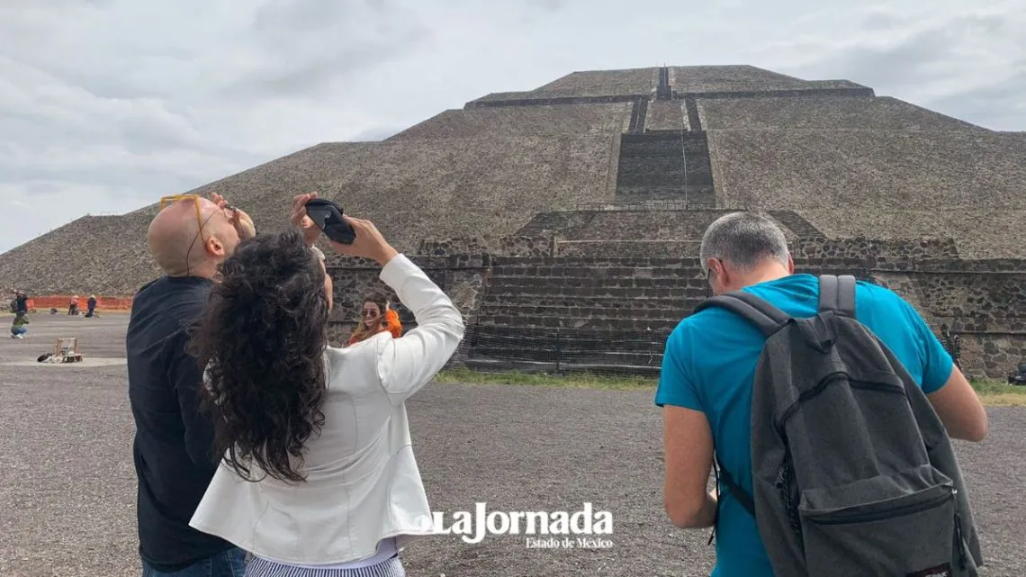 Teotihuacán: Así se vivió el Eclipse Solar anular desde las pirámides
