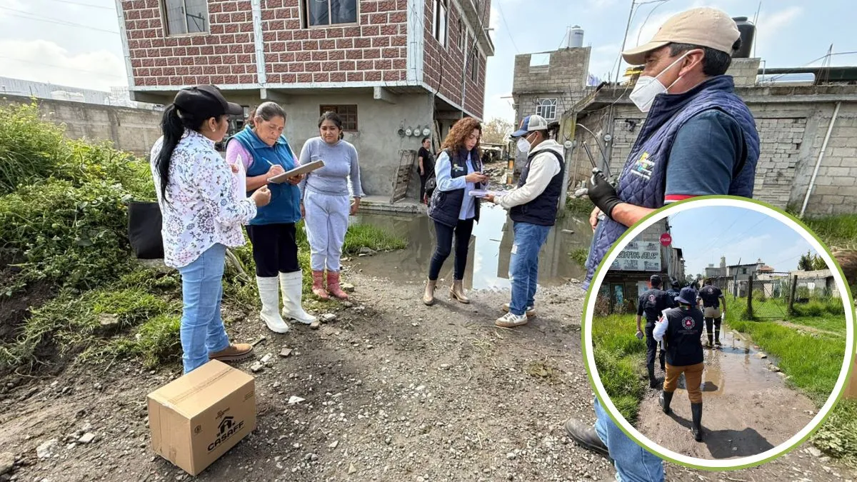 Gobierno de Metepec brinda apoyos a familias con filtración de agua en sus viviendas