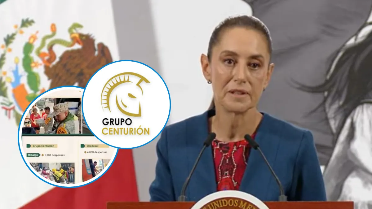 Claudia Sheinbaum otorgó un reconocimiento a Grupo Centurión y a otros empresarios que apoyaron a los damnificados por las lluvias en México.