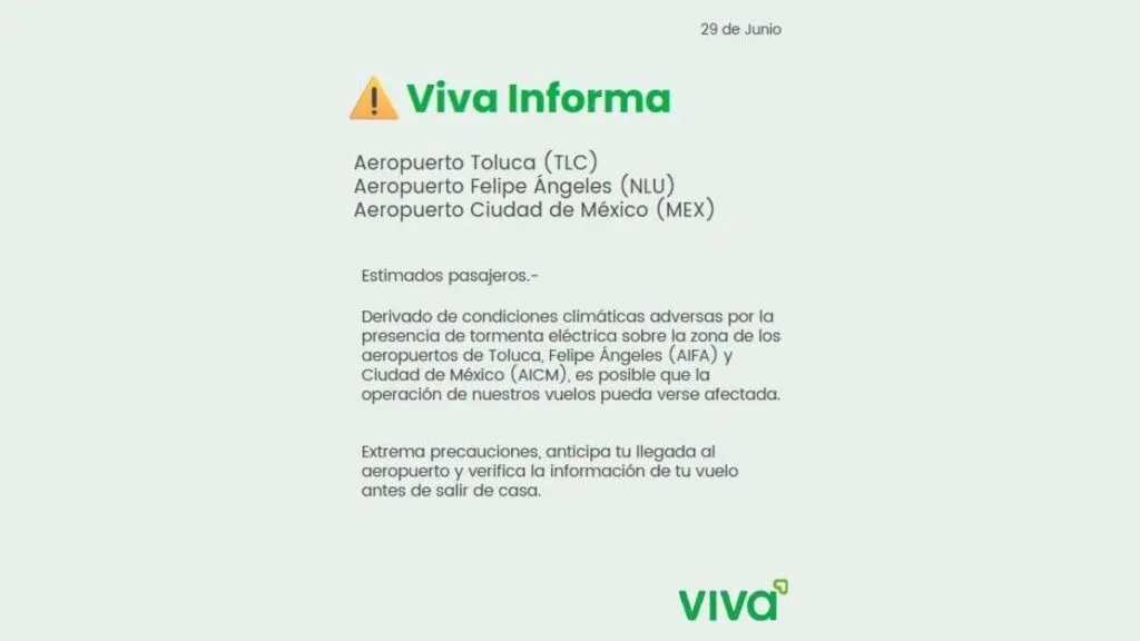Lluvias afectan Lerma y Xonacatlán; vuelos también se ven perjudicados
